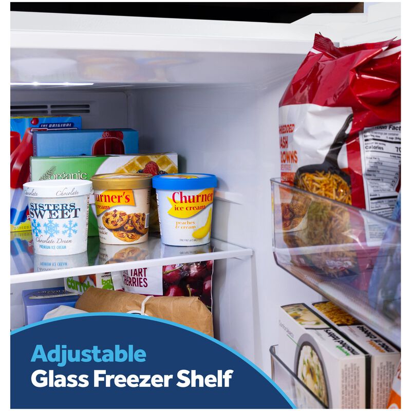 GE 30 in. 21.0 cu. ft. Garage-Ready Top Freezer Refrigerator - White, White, hires