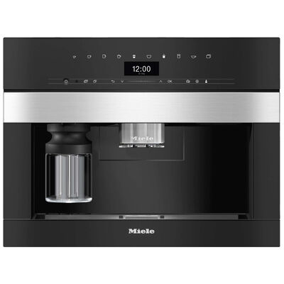 Miele 24 in. Built-In Coffee Machine with Patented Cup Sensor for Perfect Coffee - Clean Touch Steel | CVA7440CTS