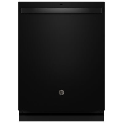 GE 24 in. Built-In Dishwasher with Top Control, 45 dBA Sound Level, 16 Place Settings, 5 Wash Cycles & Sanitize Cycle - Black Slate | GDT670SFVDS