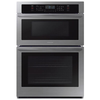 Samsung 30 in. 7 cu. ft. Smart Electric Microwave/Wall Oven Combo with Sensor Cooking - Stainless Steel | NQ70T5511DS