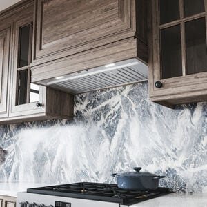 Zephyr Monsoon Mini Series 36 in. Convertible Standard Style Range Hood with 300 CFM, 3 Fan Speeds & 2 LED Lights - Stainless Steel, , hires