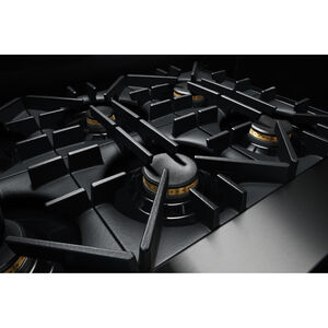 JennAir Rise Series 48 in. 6.3 cu. ft. Smart True European Convection Double Oven Dual Fuel Range with 4 Sealed Burners, Grill & Griddle - Stainless Steel, , hires