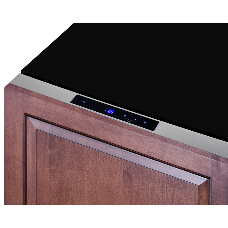 Summit 24 in. 3.7 cu. ft. Built-in Outdoor Frost Free Double Freezer Drawers - Stainless Steel/Panel Ready, , hires