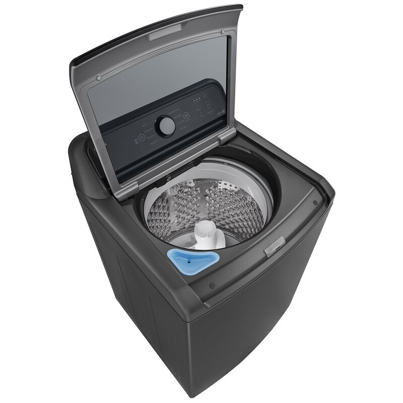 LG 27 in. 4.1 cu. ft. Top Load Washer with 4-Way Agitator, Slam Proof Glass Lid & True Balance Anti-Vibration System - Monochrome Gray, Monochrome Gray, hires