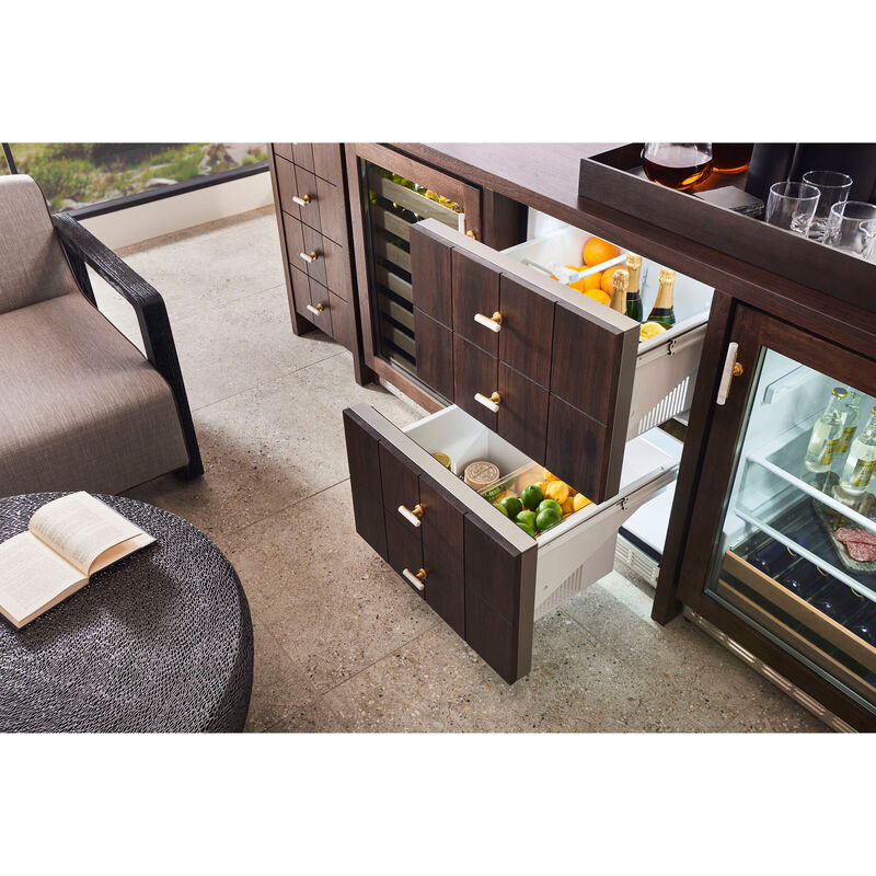 Monogram 24 in. 5 cu. ft. Double Refrigerator Drawers - Stainless Steel, , hires