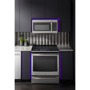 GE Profile 30 in. 2.2 cu. ft. 1000W Over-the-Range Microwave with 400 CFM & Sensor Cooking - Stainless Steel, , hires