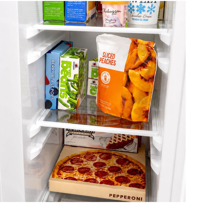 GE 36 in. 23.6 cu. ft. Counter Depth Side-by-Side Refrigerator with Ice & Water Dispenser - White, , hires