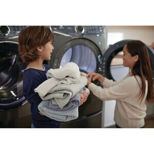 Electrolux 600 Series 27 in. 4.5 cu. ft. Stackable Front Load Washer with Perfect Steam, LuxCare Plus Wash System & SmartBoost -Titanium, Titanium, hires