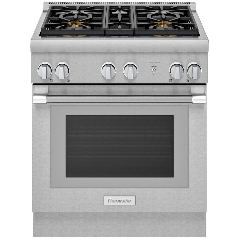 Thermador Pro Harmony Professional Series 30inch Freestanding Gas Range  with 4 Sealed Burners & 4.6 Cu. Ft. Single Oven - Stainless Steel