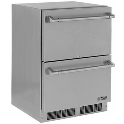 Lynx 24 in. 5.0 cu. ft. Outdoor Refrigerator Drawer - Stainless Steel | LN24DWR