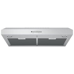 GE 30 in. Convertible Standard Style Range Hood with 310 CFM, 4 Fan Speeds & 2 Halogen Lights - Stainless Steel, , hires