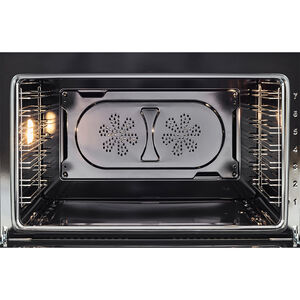 Bertazzoni Heritage Series 36 in. 5.7 cu. ft. Air Fry Dual Convection Dual Fuel Range with 6 Sealed Burners & Griddle - Ivory, , hires
