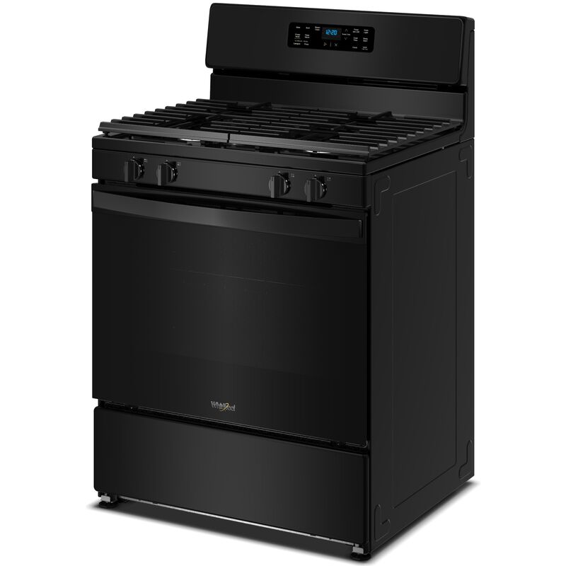 Whirlpool 30 in. 5.1 cu. ft. Gas Range with 4 Sealed Burners - Black, , hires