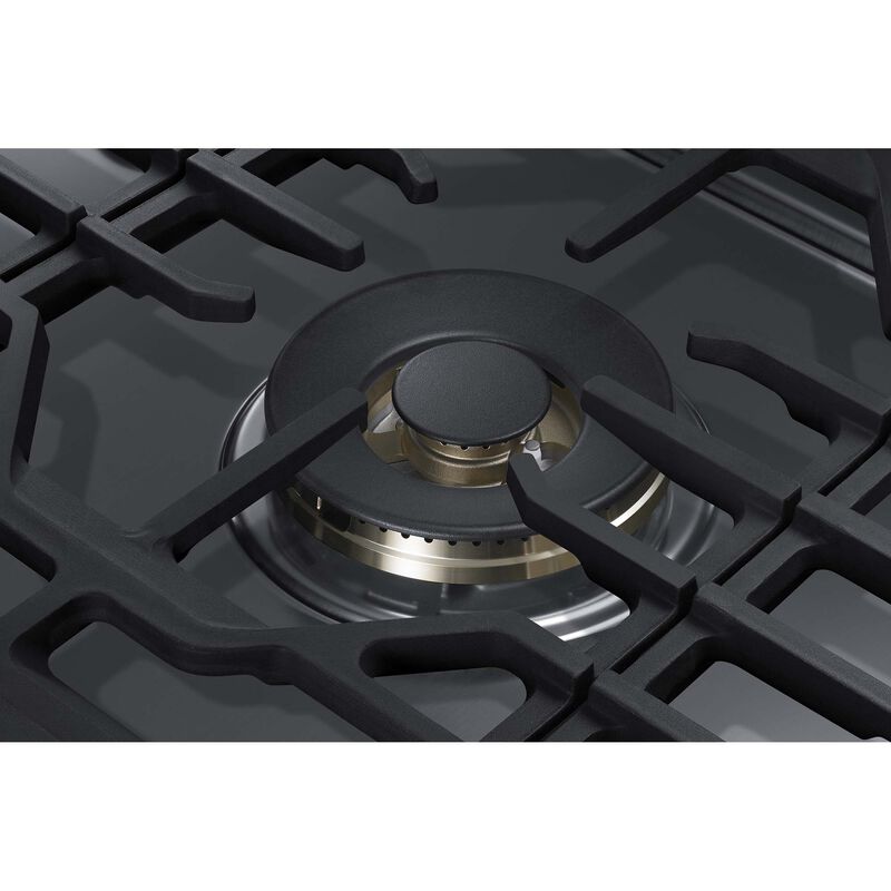 Samsung 30 in. 5-Burner Smart Natural Gas Cooktop with Bluetooth, Griddle, Simmer Burner & Power Burner - Stainless Steel, Stainless Steel, hires