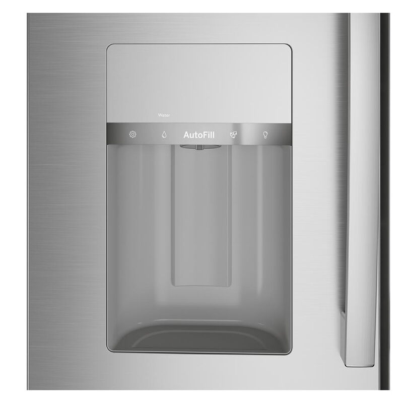 GE Profile 36 in. 27.9 cu. ft. Smart 4-Door French Door Refrigerator with Ice & Water Dispenser - Fingerprint Resistant Stainless, Fingerprint Resistant Stainless, hires