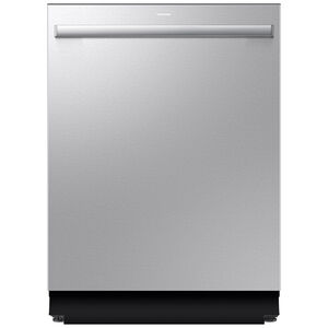 Samsung Bespoke 24 in. Top Control Flush-Mount Smart Dishwasher with 38 dBA Sound Level, 3rd-Rack & Smart Dry with AutoRelease Door Drying - Fingerprint Resistant Stainless Steel, , hires