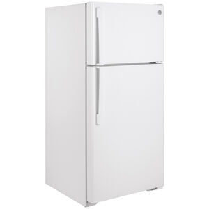 GE 28 in. 15.6 cu. ft. Top Freezer Refrigerator - White, , hires