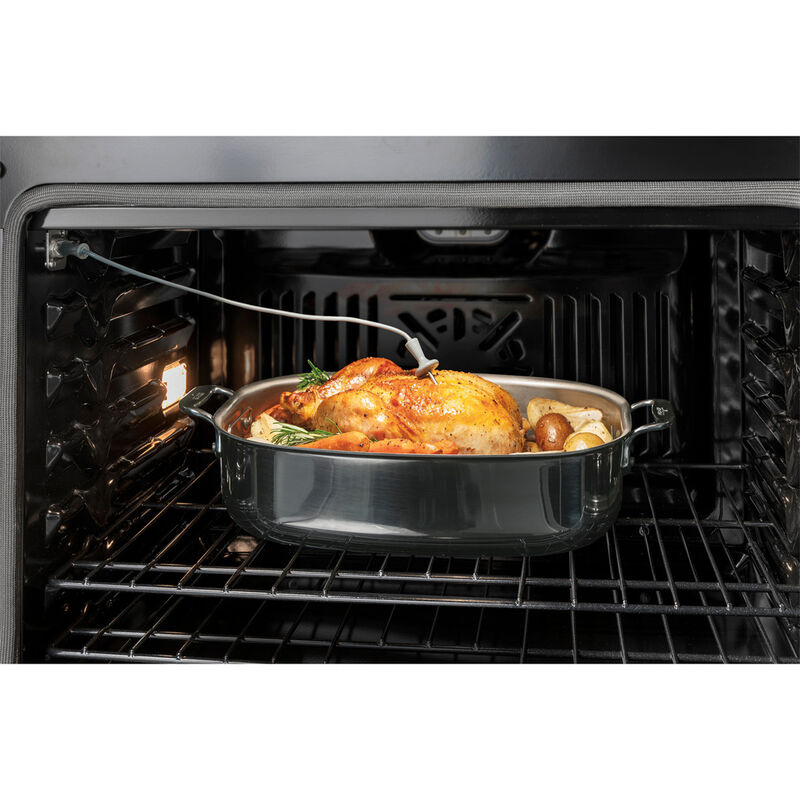 GE 27 in. 8.6 cu. ft. Electric Smart Double Oven with True European Convection & Self Clean - Stainless Steel, , hires