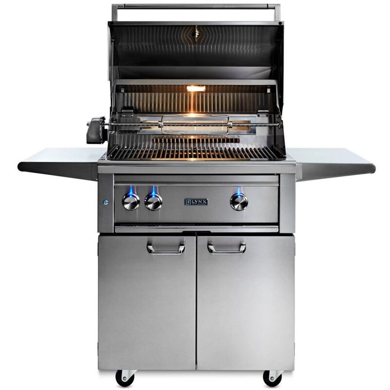 Lynx Professional 30 in. 3-Burner Natural Gas Grill with Rotisserie & Smoker Box - Stainless Steel, , hires
