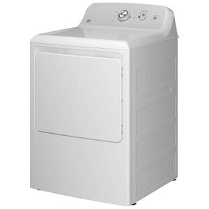 GE 27 in. 6.2 cu. ft. Gas Dryer with Up To 120 ft. Venting & Shallow Depth - White, , hires