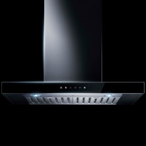 JennAir 30 in. Convertible Chimney Style Range Hood with 550 CFM, 4 Fan Speeds & 2 LED Lights - Stainless Steel, , hires