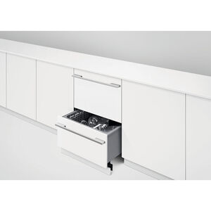 Fisher & Paykel Series 9 Integrated 24 in. Top Control Double Drawer Dishwasher with 43 dBA, 14 Place Settings & 6 Wash Cycles - Custom Panel Ready, , hires