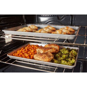 Whirlpool 27 in. 8.6 cu. ft. Smart Top Control Electric Double Wall Oven with Standard Convection - White, , hires