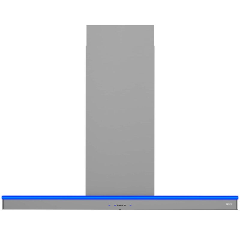 Zephyr Luce Series 42 in. Convertible Chimney Style Range Hood with 600 CFM, 5 Fan Speeds & 4 LED Lights - Stainless Steel, , hires