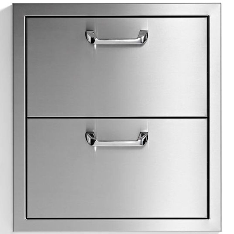 Lynx 19 in. Double Utility Drawers - Stainless Steel, , hires