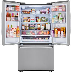 LG 36 in. 28.7 cu. ft. Smart French Door Refrigerator with Ice Maker - Stainless Steel, , hires
