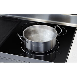 Samsung 30 in. 6.3 cu. ft. Smart Air Fry Standard Convection Double Oven Electric Range with Radiant Burners & Griddle - Stainless Steel, Stainless Steel, hires