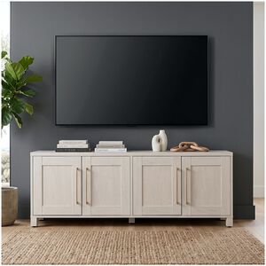 Preston & Cole Daphne 68" Wide TV Stand for TVs up to 75" - Alder White, , hires