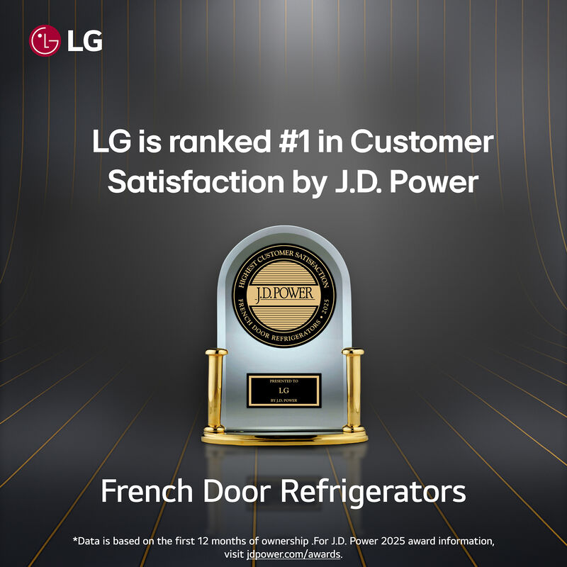 LG 36 in. 28.6 cu. ft. Smart 4-Door French Door Refrigerator with Ice & Water Dispenser - PrintProof Black Stainless Steel, PrintProof Black Stainless Steel, hires