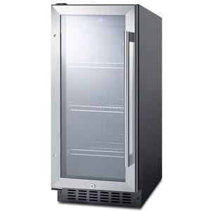 Summit Commercial 15 in. 2.4 cu. ft. Built-In/Freestanding Beverage Center with Adjustable Shelves & Digital Control - Stainless Steel, , hires