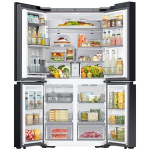 Samsung Bespoke 36 in. 28.6 cu. ft. Smart 4-Door French Door Refrigerator with Internal Water Dispenser - Fingerprint Resistant Stainless, Fingerprint Resistant Stainless, hires