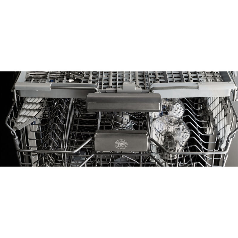 Bertazzoni 24 in. Built-In Dishwasher with Top Control, 39 dBA Sound Level, 16 Place Settings, 8 Wash Cycles & Sanitize Cycle - Stainless Steel, , hires