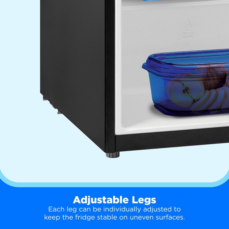 Midea 19 in. 3.3 cu. ft. Mini Fridge - Stainless Steel Look, , hires