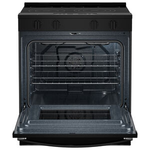 Whirlpool 30 in. 5.3 cu. ft. Smart Air-Fry Standard Convection Electric Range with Radiant Burners - Black, , hires