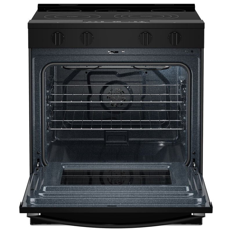 Whirlpool 30 in. 5.3 cu. ft. Smart Air-Fry Standard Convection Electric Range with Radiant Burners - Black, , hires