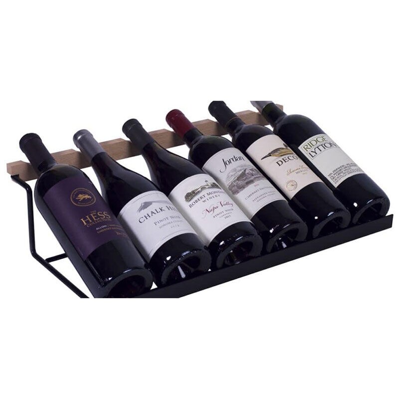 XO 24 in. Built-In/Freestanding 5.7 cu. ft. Compact Beverage Center with Adjustable Shelves & Digital Control - Black Stainless Steel, , hires