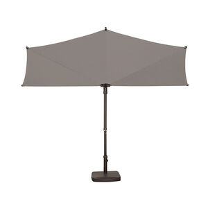 SimplyShade Amelia 9' Half Octagon Market Umbrella - Stone, Gray, hires