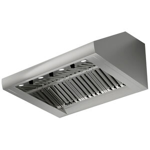XO 48 in. Ducted Canopy Pro Style Range Hood with 1200 CFM, 2 Fan Speeds & 4 LED Lights - Stainless Steel, , hires