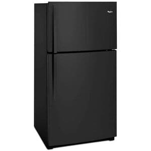 Whirlpool 33 in. 21.3 cu. ft. Top Freezer Refrigerator - Black, Black, hires