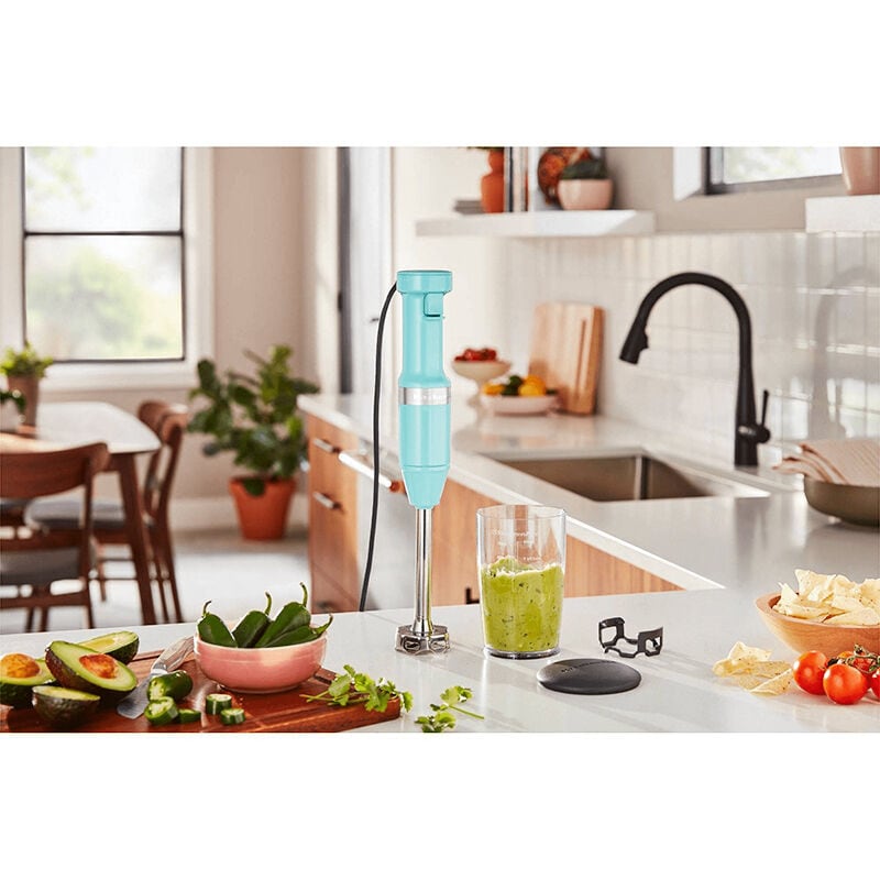 KitchenAid Variable Speed Hand Blender - Aqua Sky, , hires