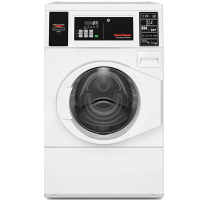 Speed Queen 27 in. 3.4 cu. ft. Stackable Commercial Front Load Washer - White | SFNNYASP116T