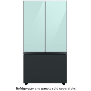 Samsung BESPOKE 3-Door French Door Bottom Panel for Refrigerators - Matte Black Steel, , hires