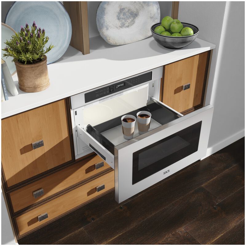 SKS 24 in. 1.2 cu. ft. 900W Drawer Microwave with Sensor Cooking - Stainless Steel, , hires
