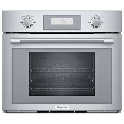 Thermador Professional Series 30 in. 2.8 cu. ft. Smart Steam Electric Single Wall Oven with True European Convection - Stainless Steel | PODS301B