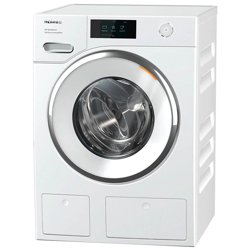 Miele 24 in. 2.26 cu. ft. Smart Stackable Front Load Washer with TwinDos Detergent Dispenser, IntenseWash, Color Loss Protection & Steam Cycle - Lotus White, , hires