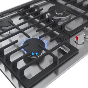 Bosch 800 Series 36 in. 5-Burner Natural Gas Cooktop with Simmer & Power Burner - Stainless Steel, , hires